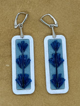 Load image into Gallery viewer, Blue whitefish scale earrings