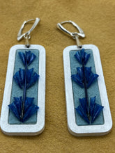Load image into Gallery viewer, Blue whitefish scale earrings