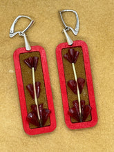 Load image into Gallery viewer, Red whitefish scale earrings
