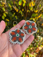 Load image into Gallery viewer, five petal flower earrings
