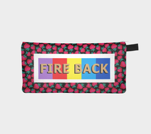 Load image into Gallery viewer, fire back pencil case, strawberries

